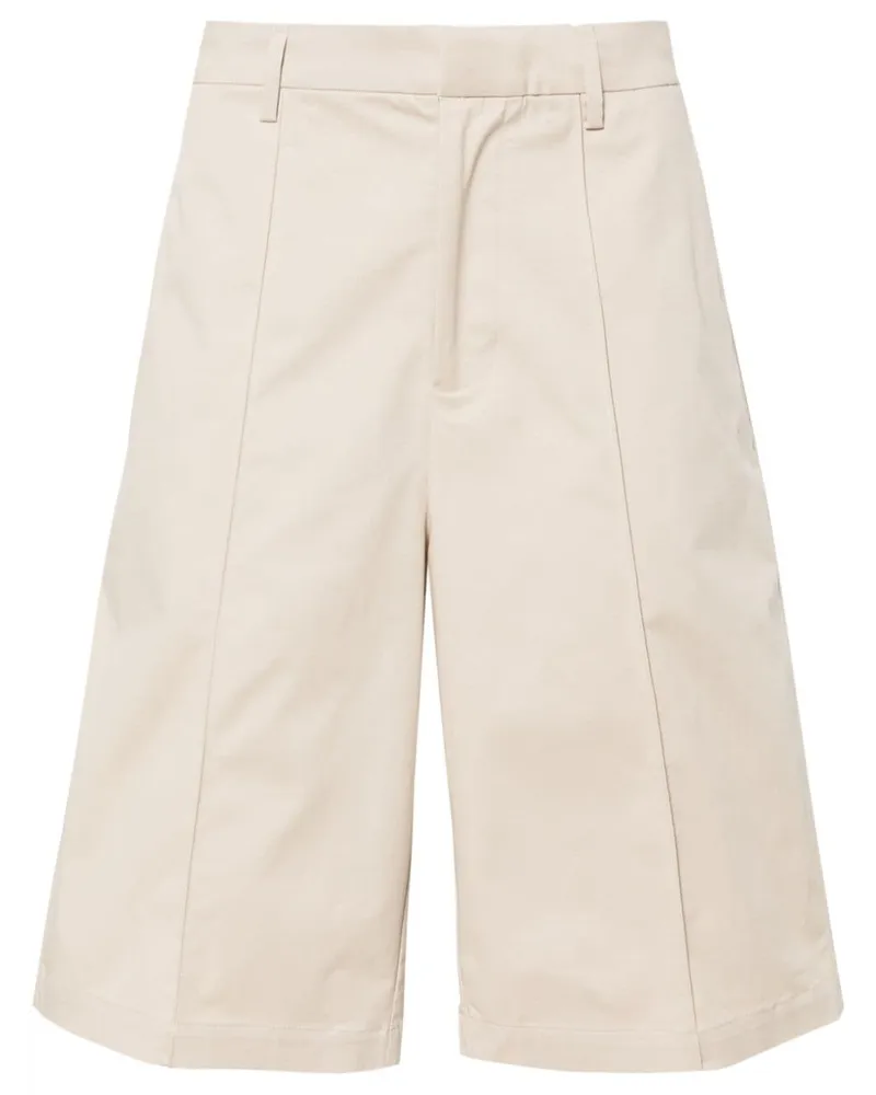 Neil Barrett Halbhohe Chino-Shorts Nude