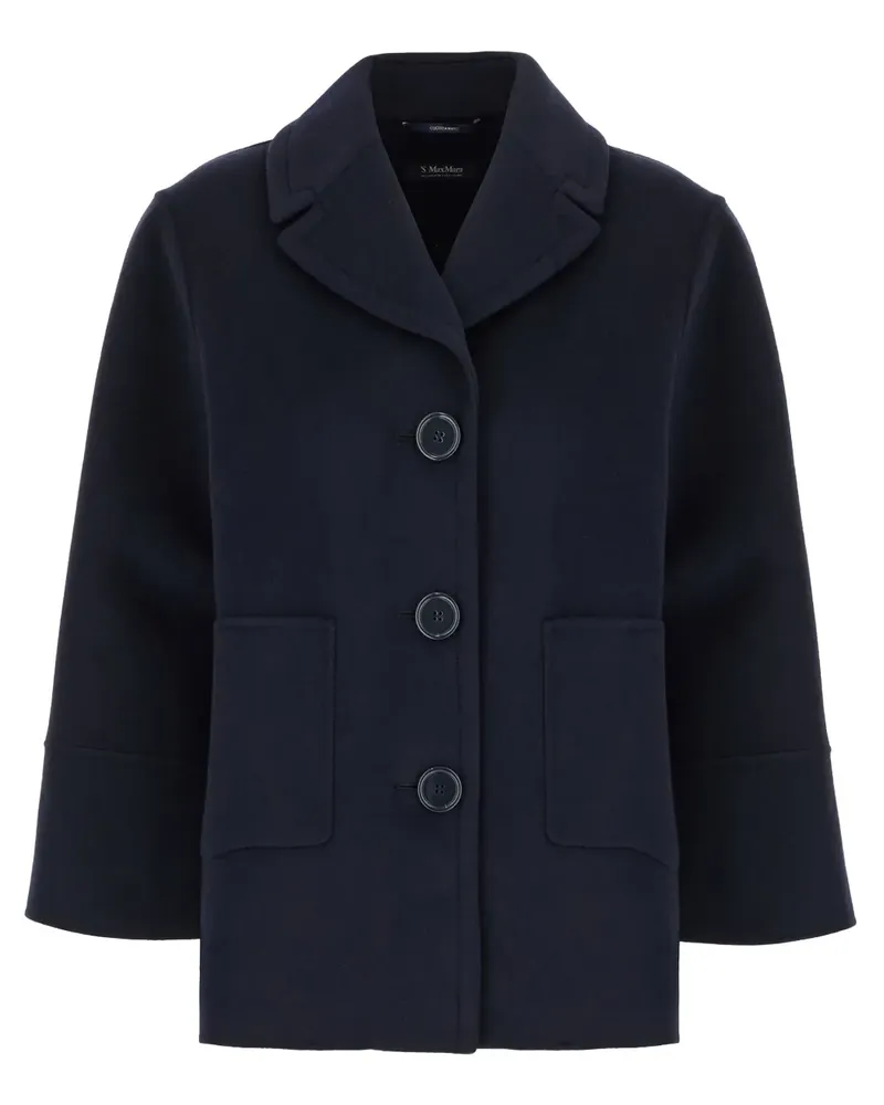 Max Mara Mantel aus Wolle - Blau Blau