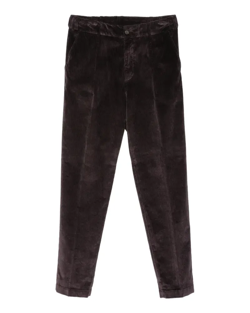 Eleventy Hose aus Cord - Braun Braun