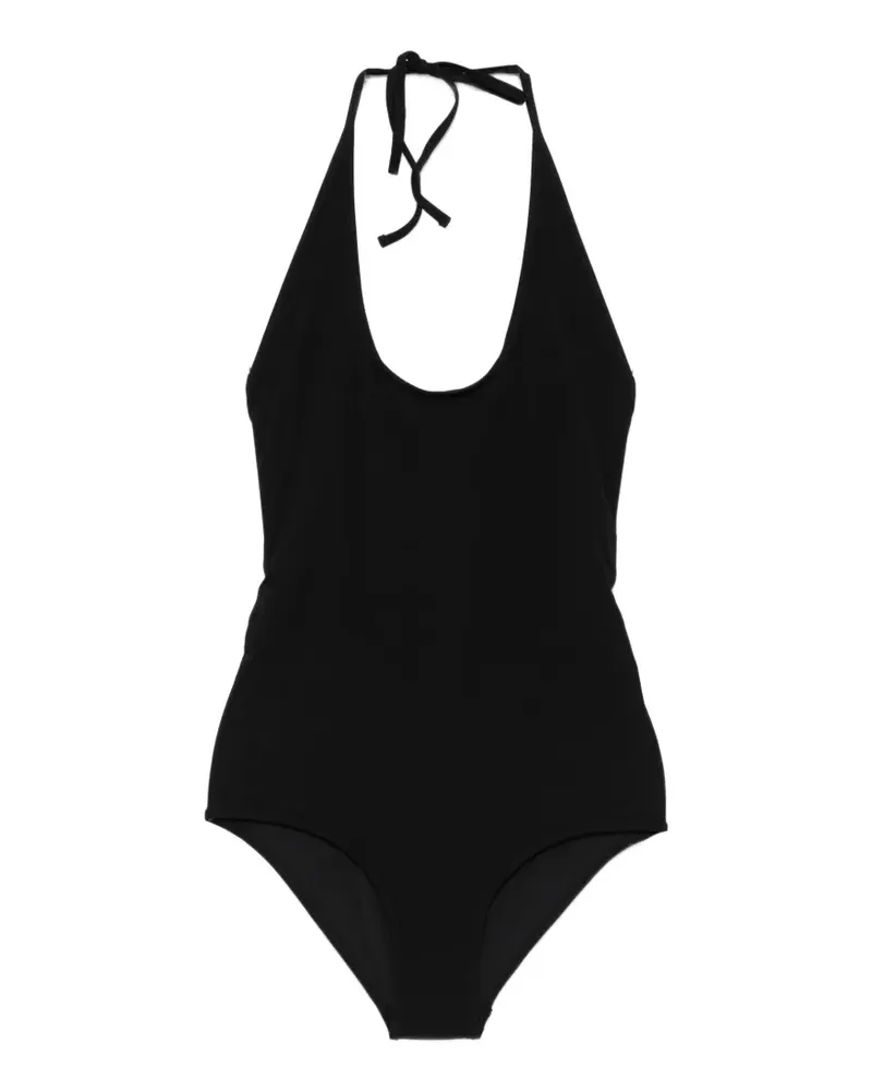 Totême halterneck tie-fastening swimsuit - Schwarz Schwarz