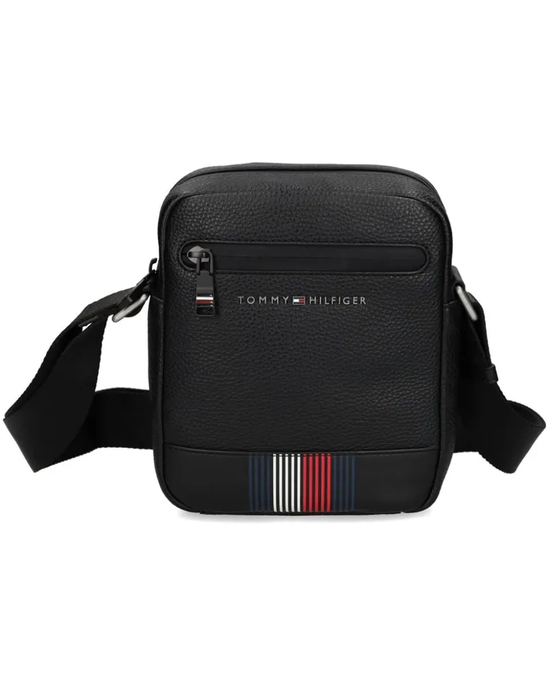 Tommy Hilfiger Kuriertasche mit Logo-Print Schwarz