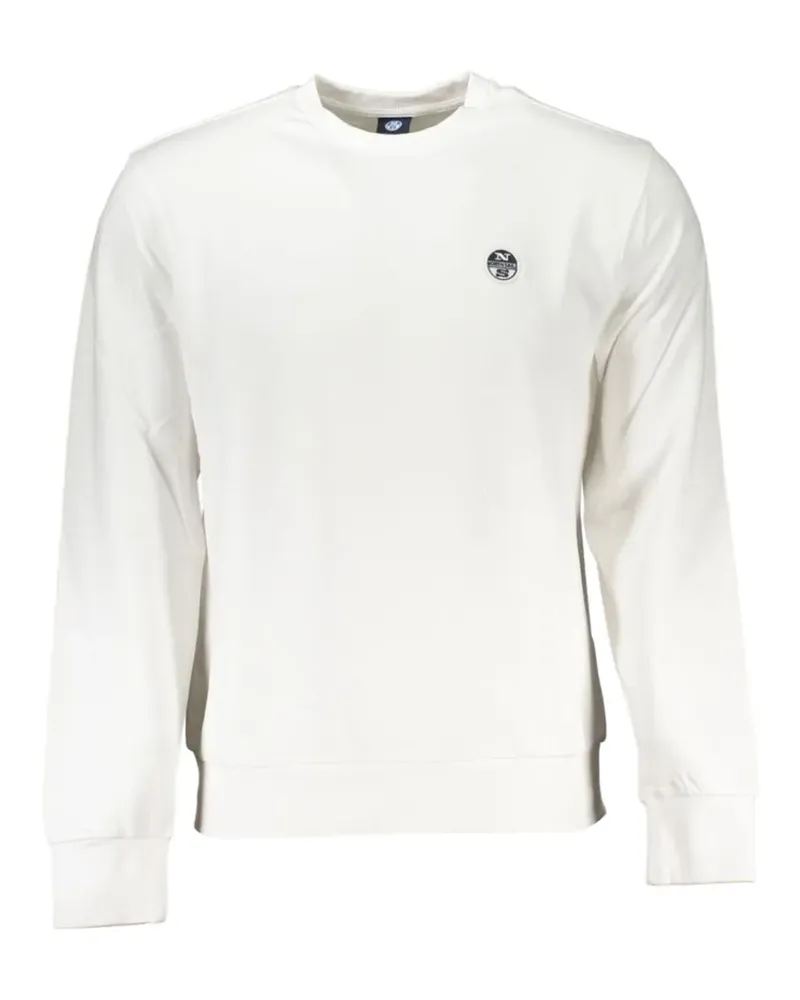 North Sails logo-patch crew-neck sweatshirt - Weiß Weiß