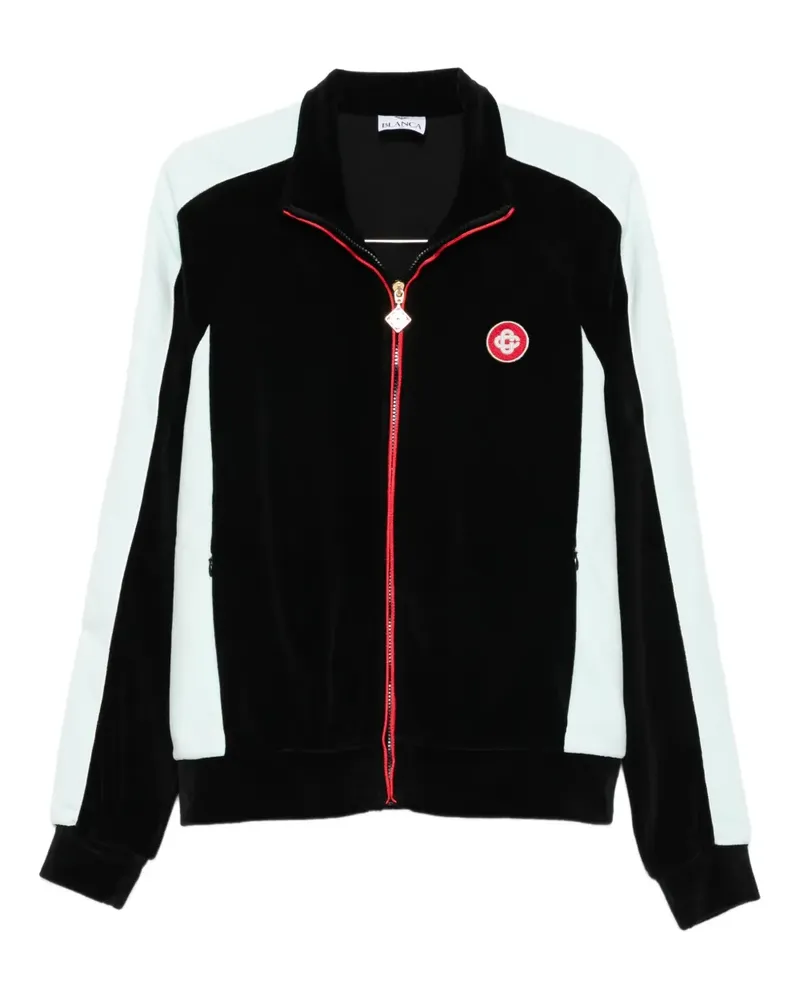 Casablanca Paris Sportjacke mit Kontrasteinsätzen - Schwarz Schwarz