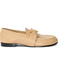 Proenza Schouler Loafer mit Monogramm-Schild Nude