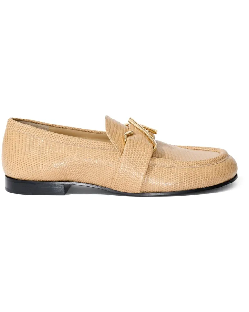 Proenza Schouler Loafer mit Monogramm-Schild - Nude Nude