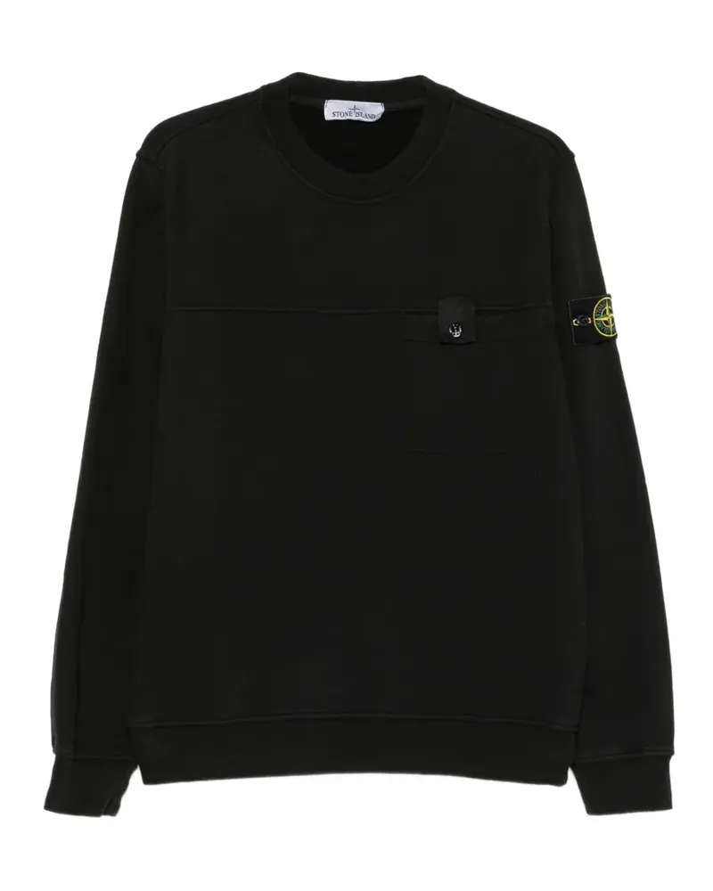 Stone Island Sweatshirt mit Brusttaschen - Schwarz Schwarz