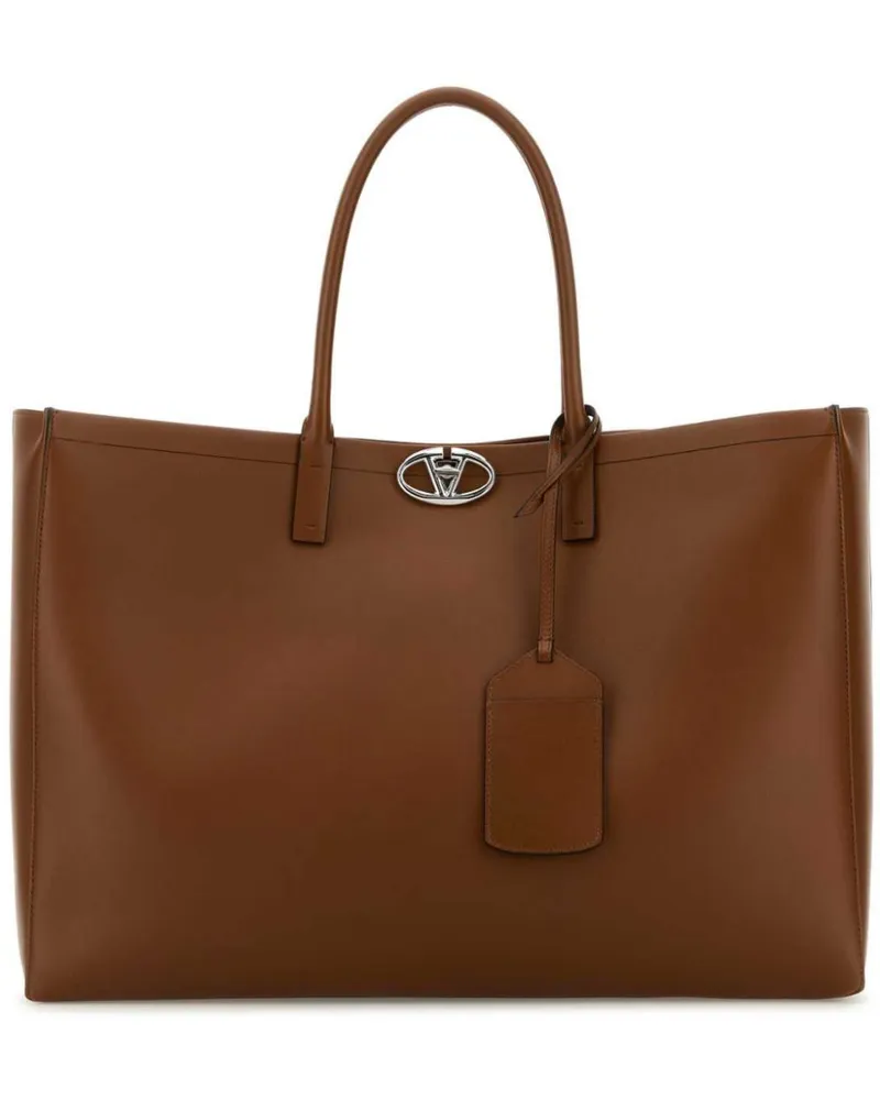 Valentino Garavani Großer VLogo Locker Tote Bag - Braun Braun