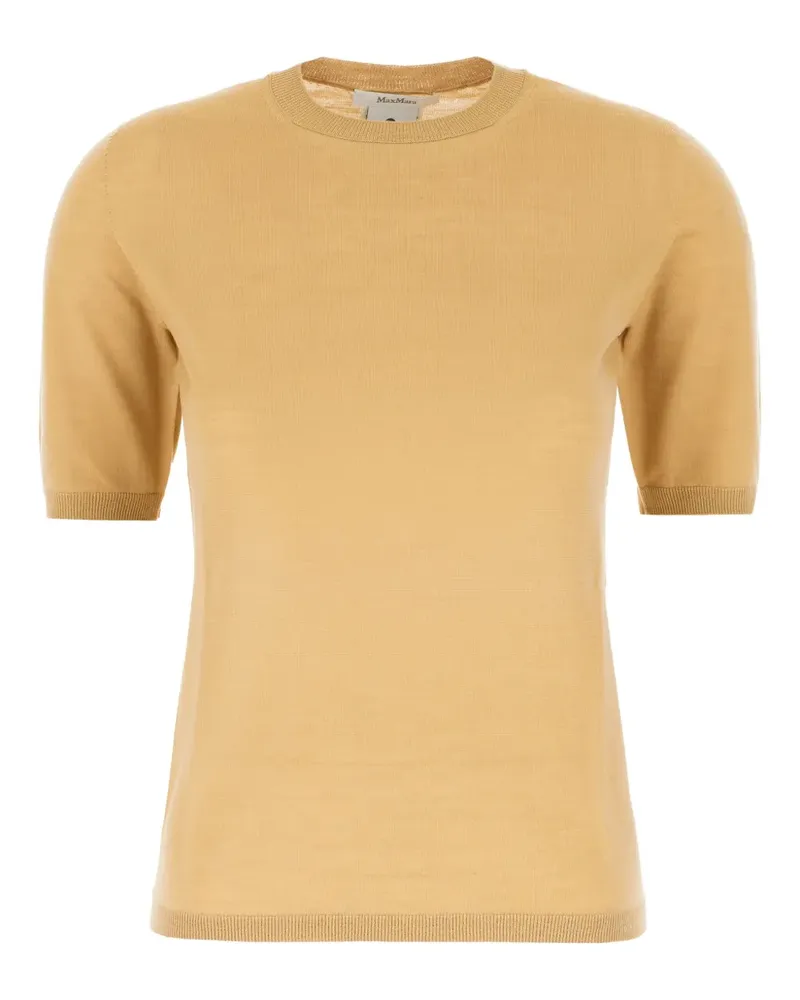 Max Mara T-Shirt mit Rundhalsausschnitt - Braun Braun