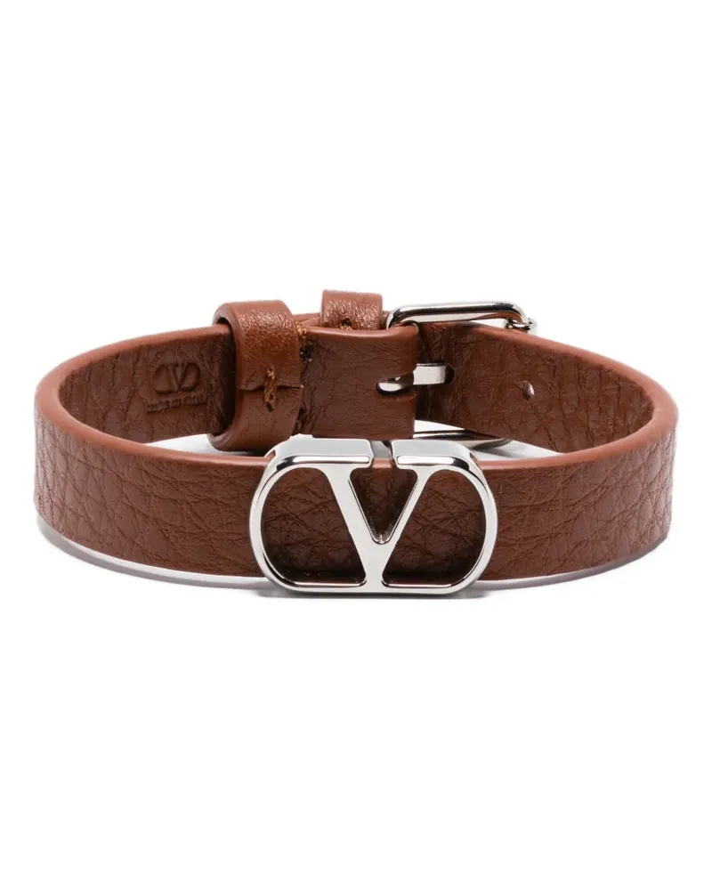 Valentino Garavani VLogo Lederarmband - Braun Braun