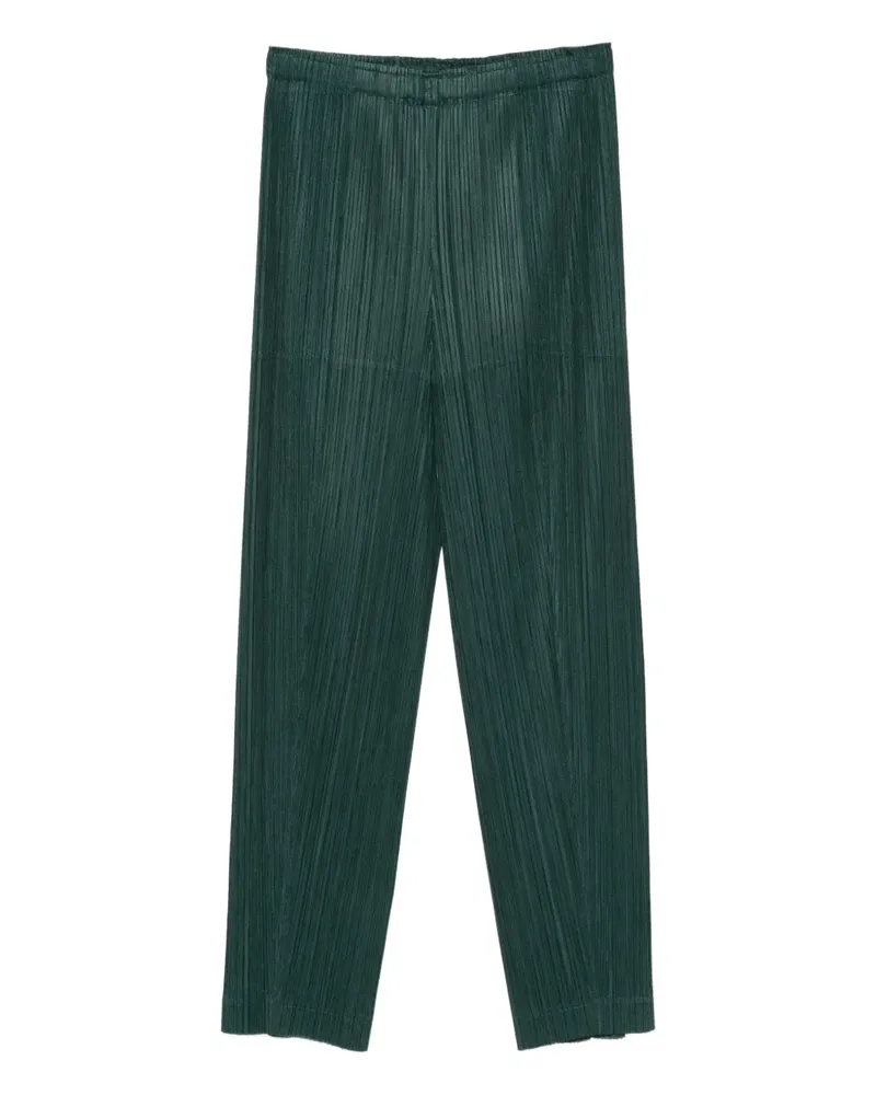 Issey Miyake Hose mit Bundfalten - Grün Grün