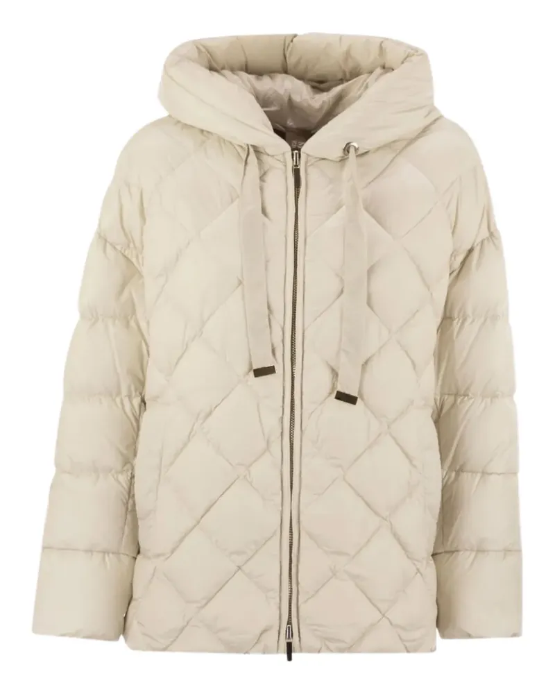 Max Mara Gesteppte Kapuzenjacke - Nude Nude