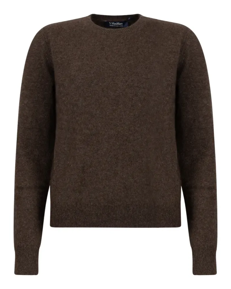 Max Mara Max Mara Pullover mit Ellenbogen-Patch - Braun Braun