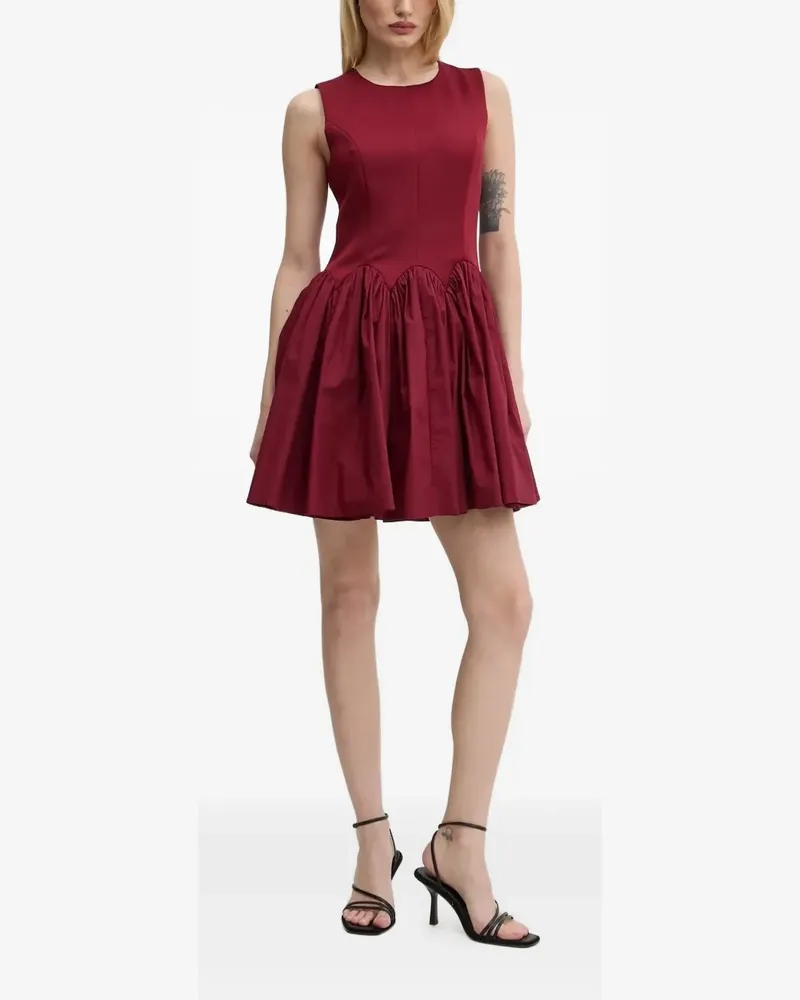 Never Fully Dressed Monika gathered-skirt mini dress - Rot Rot