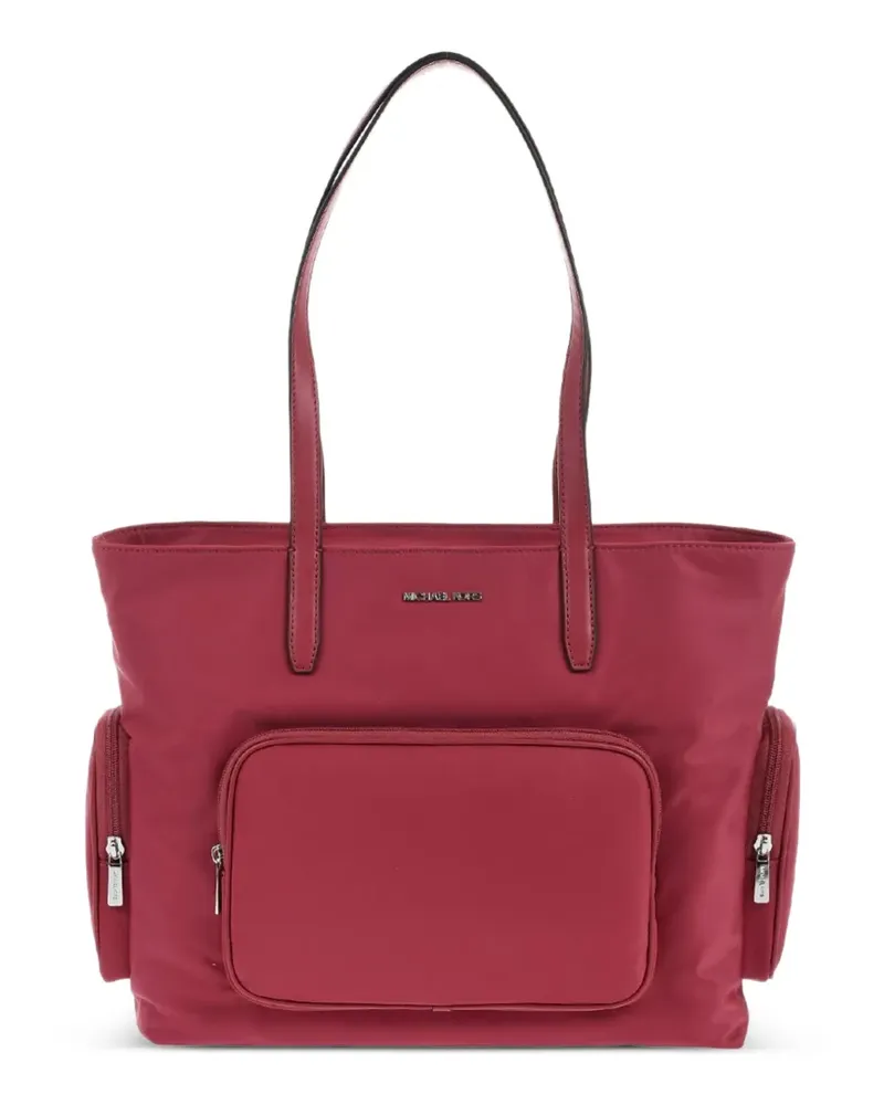 Michael Kors logo-plaque zip-pocket tote bag - Rot Rot