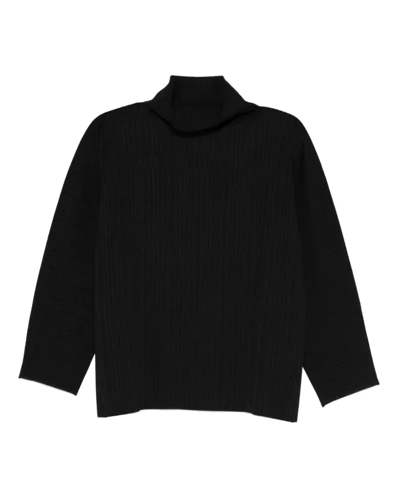 Issey Miyake A-Poc Shell mock-neck top - Schwarz Schwarz