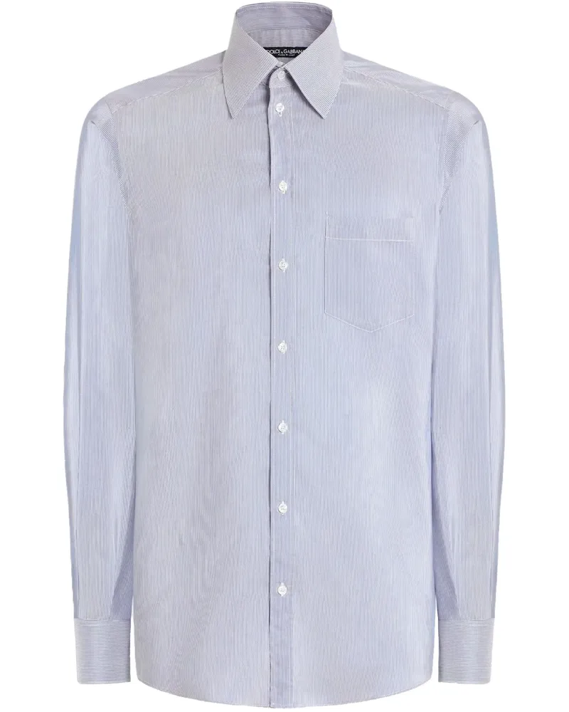 Dolce & Gabbana Gestreiftes Hemd - Blau Blau