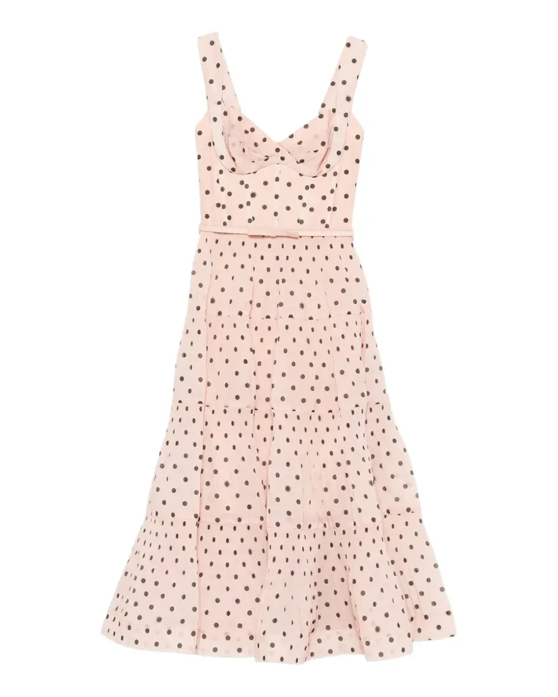 Zimmermann polka-dot-pattern midi dress - Rosa Rosa