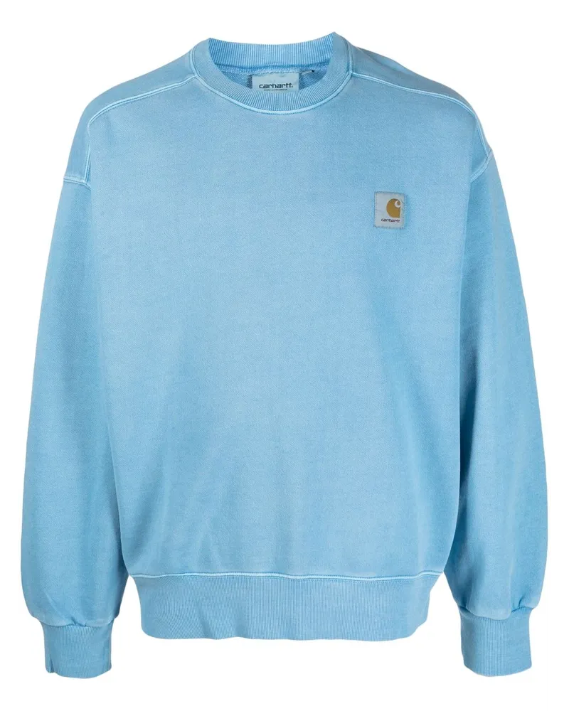 Carhartt WIP Sweatshirt mit Logo-Patch Blau