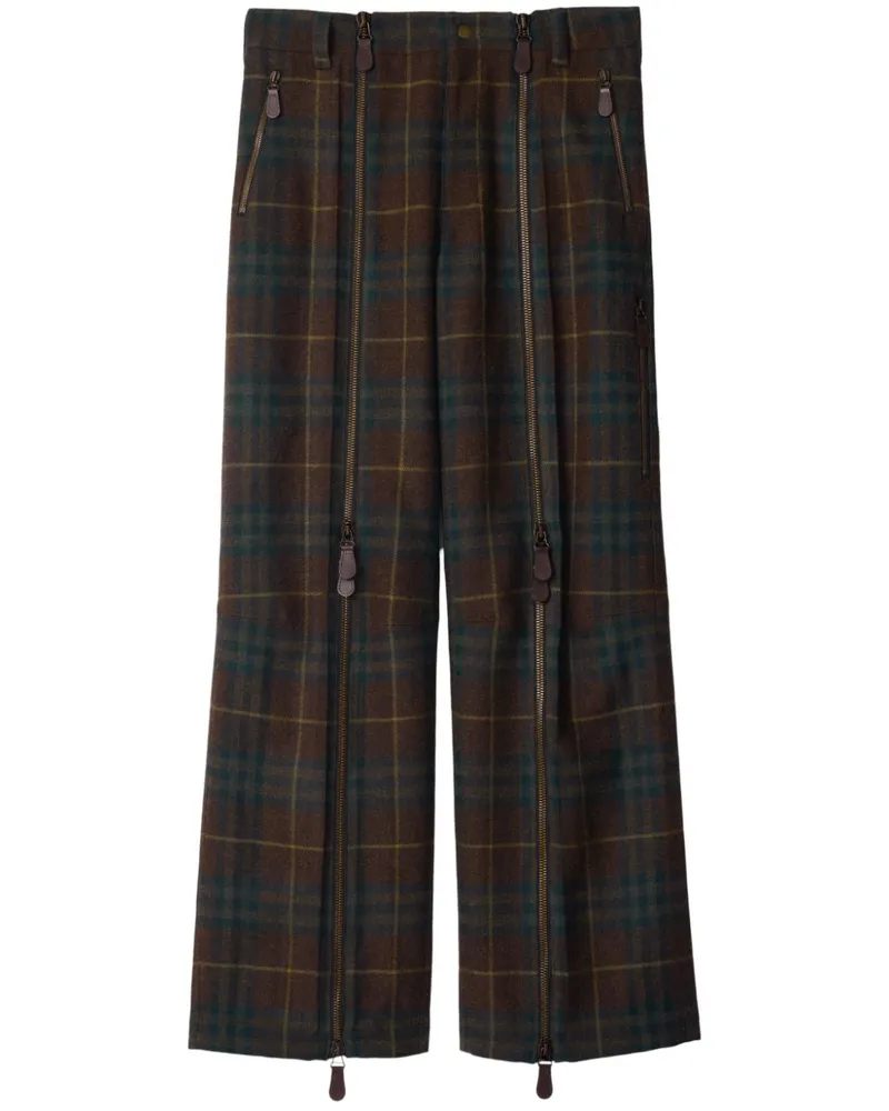 Burberry Karierte Hose - Braun Braun