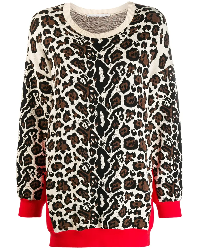 Stella McCartney Pullover mit Leopardenmuster - Nude Nude