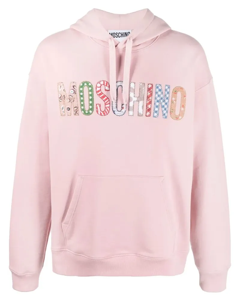 Moschino Hoodie mit Kordelzug - Rosa Rosa
