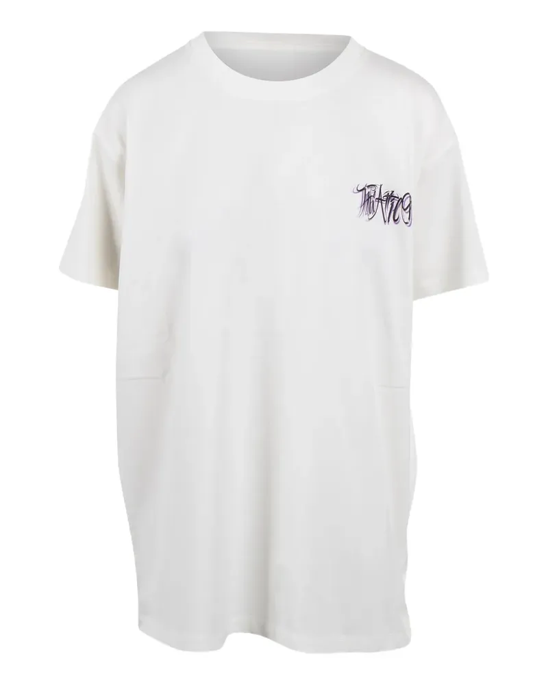 ATTICO logo-print T-shirt - Weiß Weiß