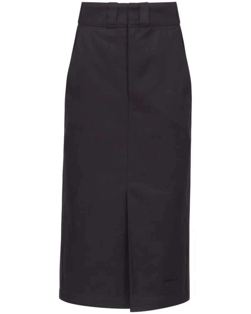 Maison Margiela Midirock mit hohem Bund - Grau Grau