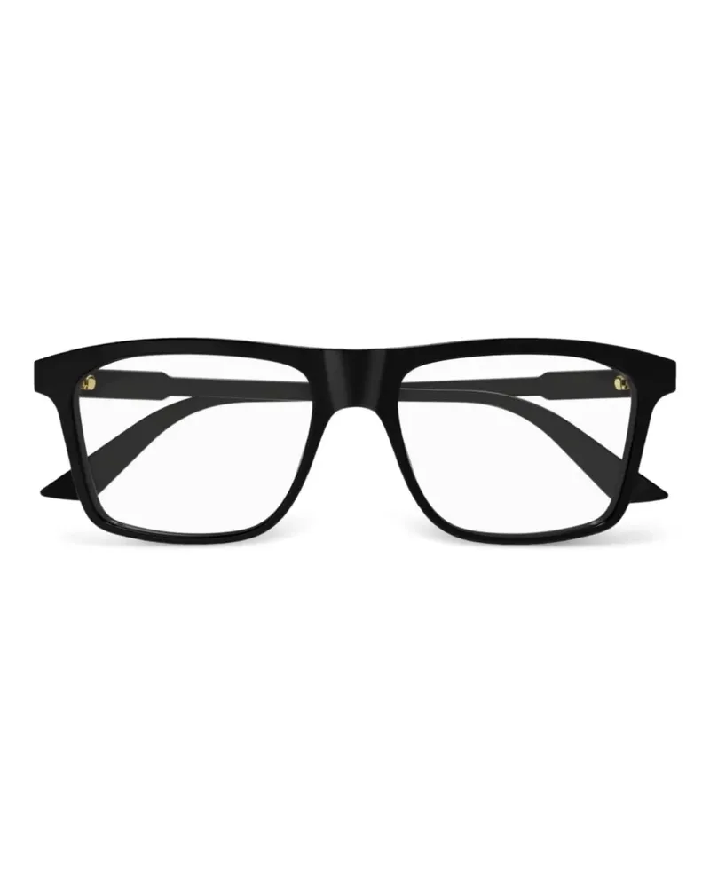 Gucci Brille mit eckigem Gestell - Schwarz Schwarz
