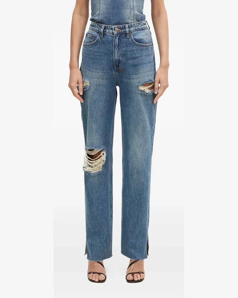 ksubi Play-back Aged Kut Out Jeans - Blau Blau
