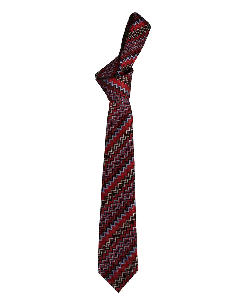 Missoni silk tie - Rot Rot