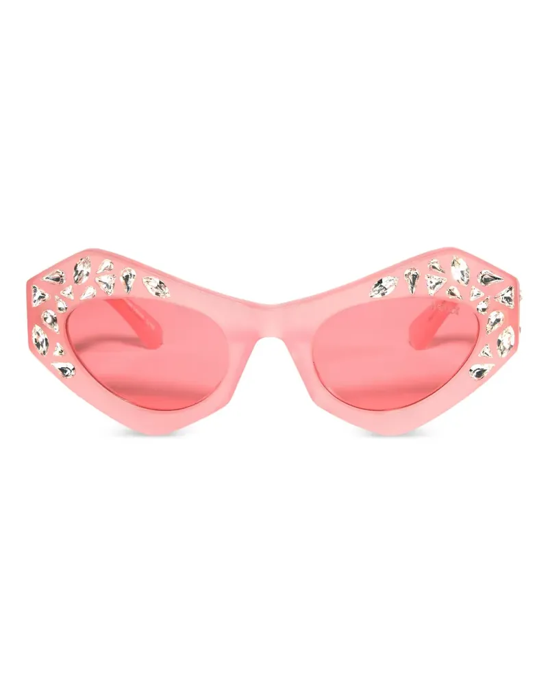 Emilio Pucci Cat-Eye-Sonnenbrille mit Kristallen - Rosa Rosa