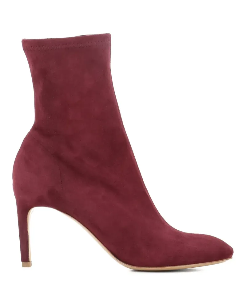 Roberto del Carlo suede stiletto-heel ankle boots - Rot Rot