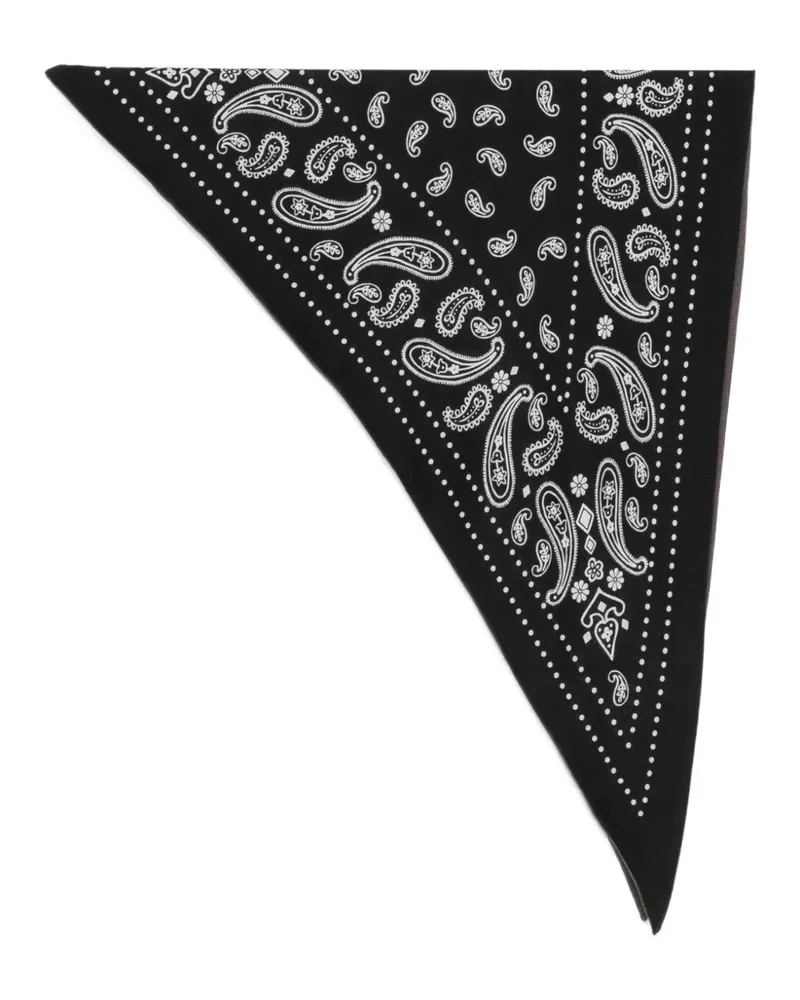 Destin Schal mit Paisley-Print - Schwarz Schwarz