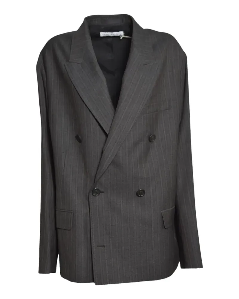 Our Legacy pinstripe double-breasted blazer - Grau Grau