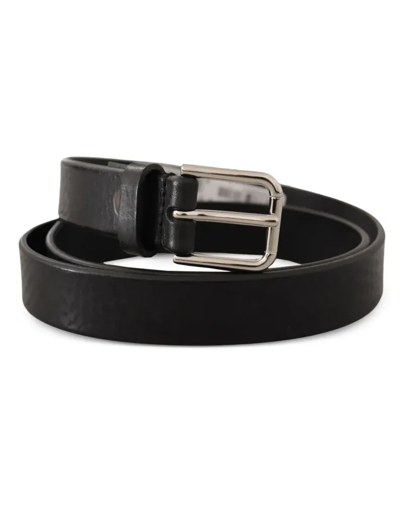 Dolce & Gabbana Gürtel mit Logo-Gravur - Schwarz Schwarz