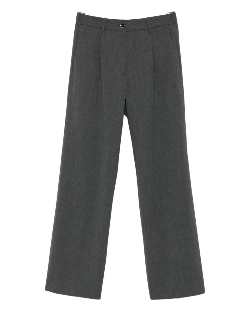 nine:inthe:morning pleated trousers - Grau Grau