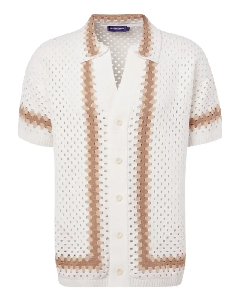 Frescobol Carioca Pinto crochet-knit cardigan - Nude Nude