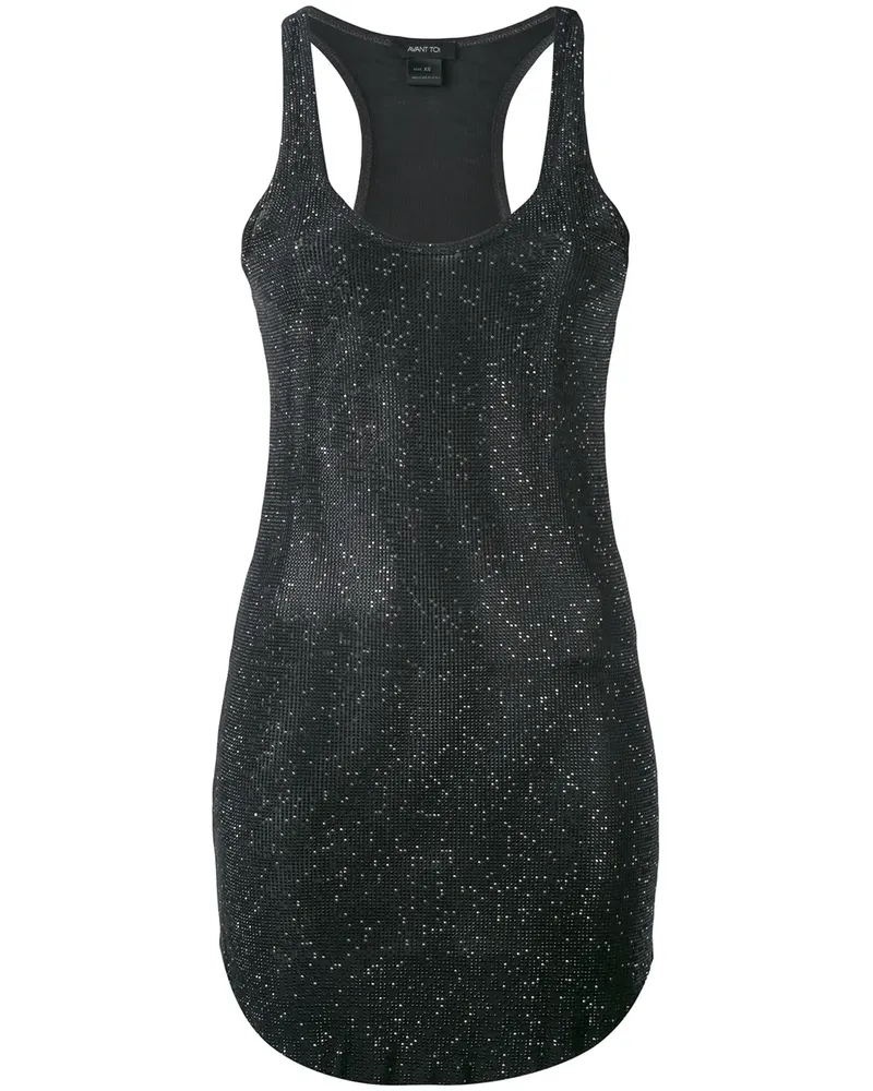 Avant Toi Tanktop mit Applikationen - Schwarz Schwarz