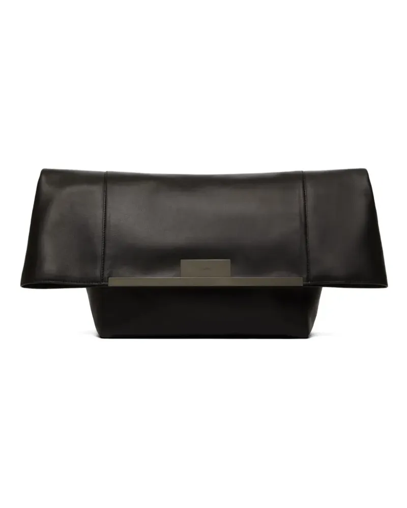 Max Mara Umhängetasche mit Klappe - Schwarz Schwarz