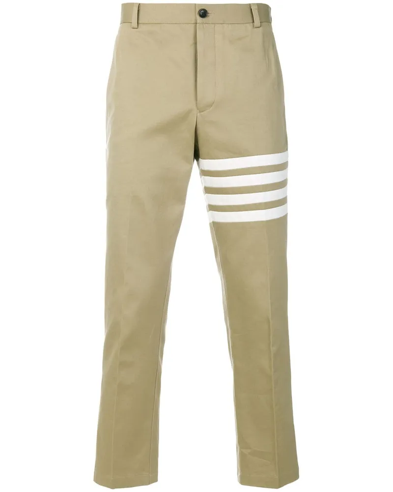 Thom Browne Chino mit Streifenmuster - Nude Nude