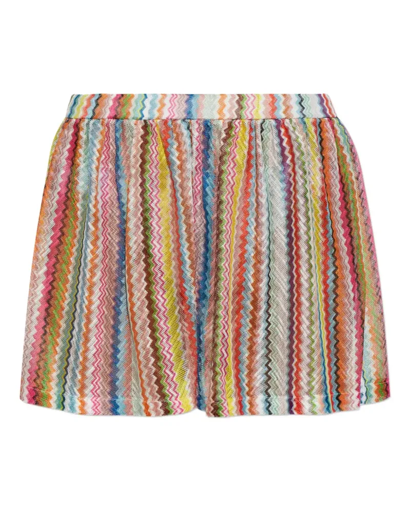 Missoni zigzag-motif shorts - Blau Blau