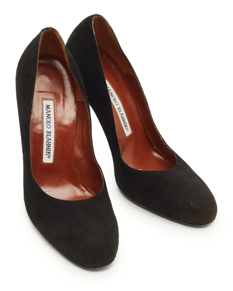 Manolo Blahnik Pumps mit mandelförmiger Kappe - Schwarz Schwarz