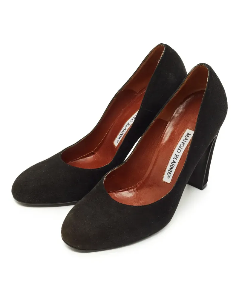 Manolo Blahnik Pumps mit mandelförmiger Kappe - Schwarz Schwarz