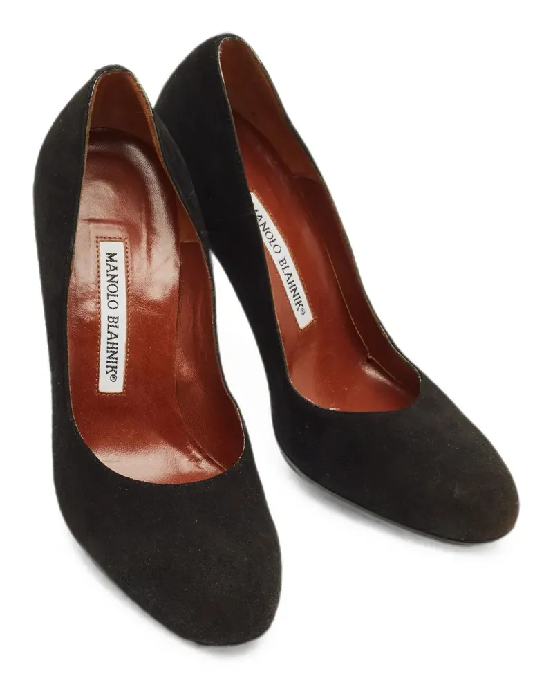 Manolo Blahnik Pumps mit mandelförmiger Kappe - Schwarz Schwarz