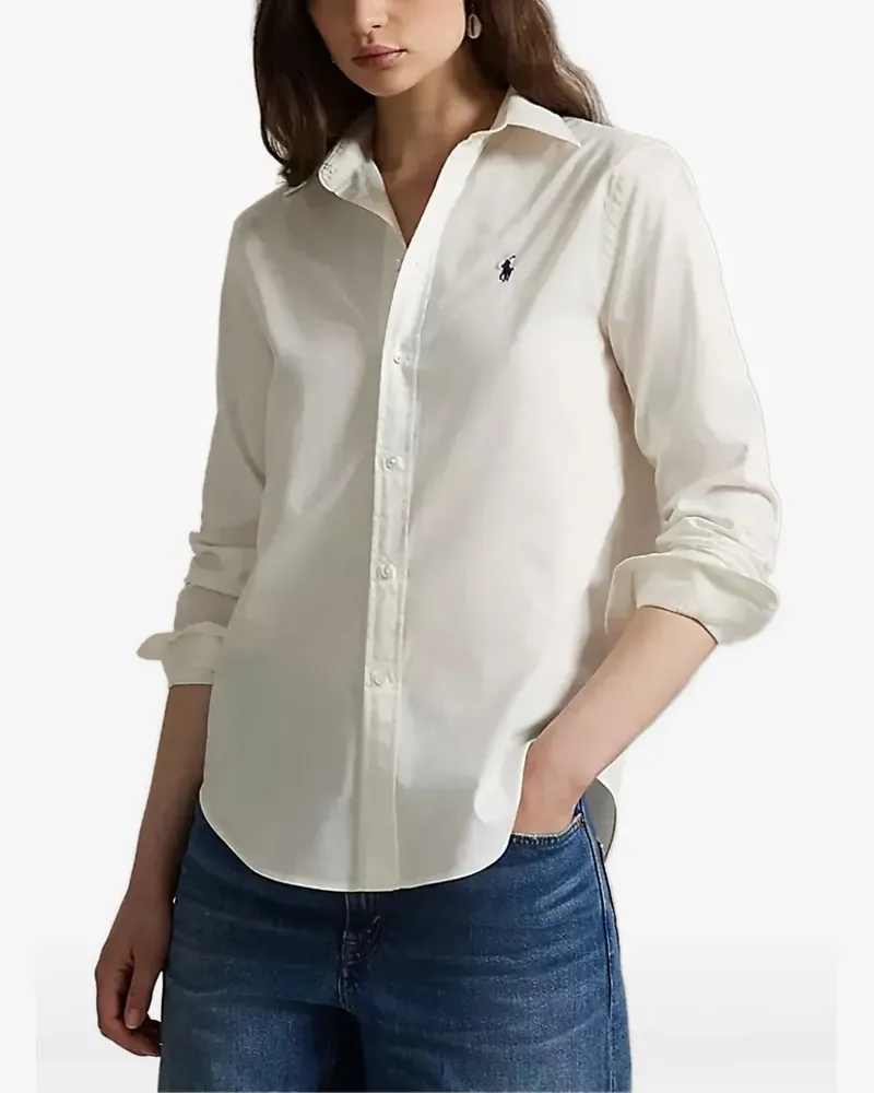 Ralph Lauren logo-detail long-sleeve shirt - Nude Nude
