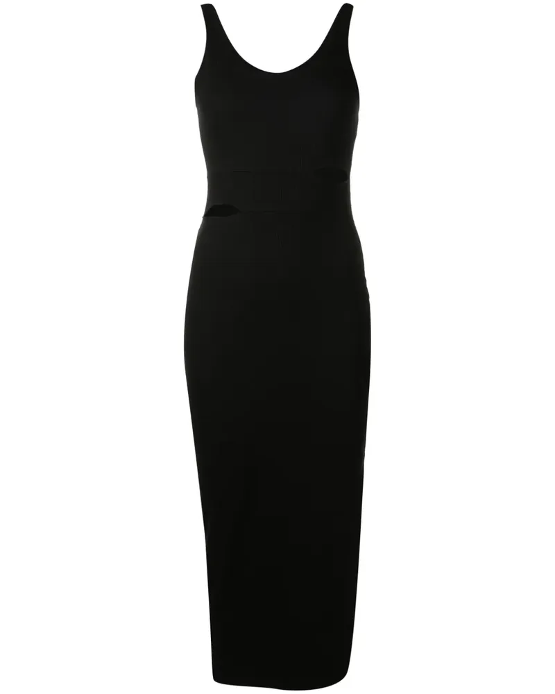 Gloria Coelho x Isabella Fiorentino Midikleid mit Cut-Outs - Schwarz Schwarz