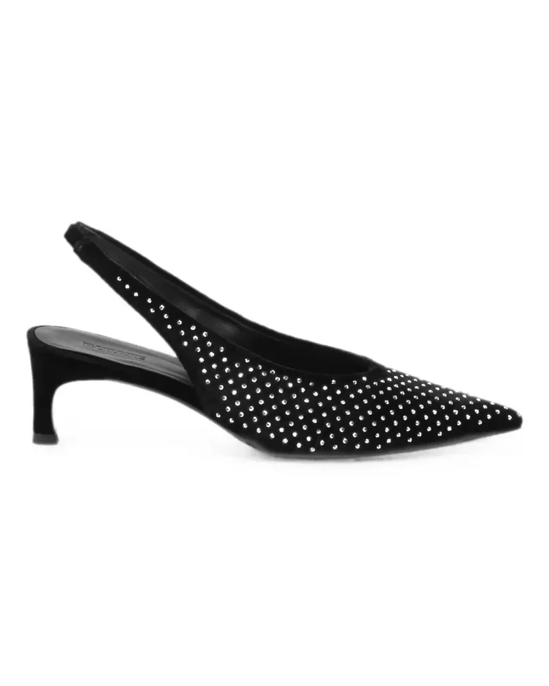 ROTATE Birger Christensen Slingback-Pumps aus Samt - Schwarz Schwarz