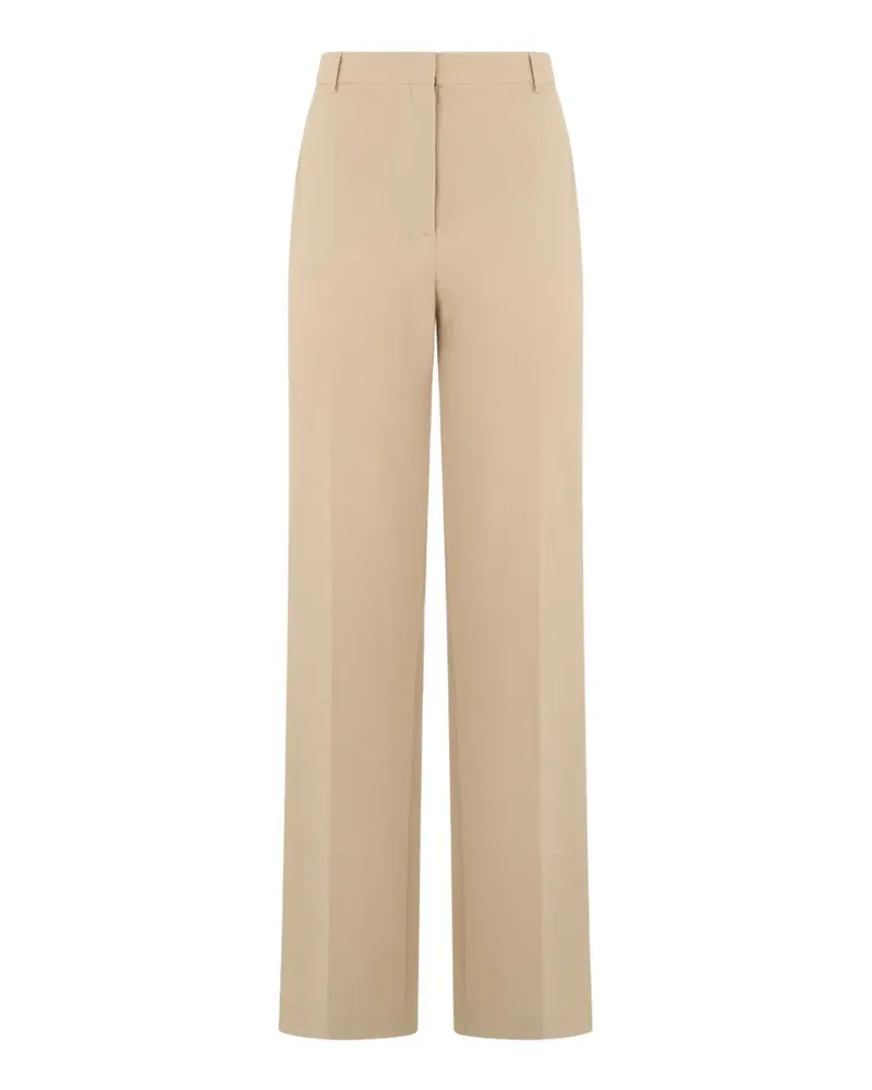 Alberta Ferretti High-Waist-Hose mit Bügelfalten - Nude Nude