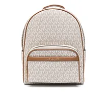 Mittelgroßer Jacquard-Rucksack - Nude