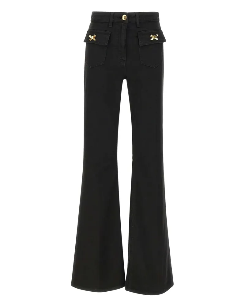 Elisabetta Franchi Ausgestellte Jeans - Schwarz Schwarz